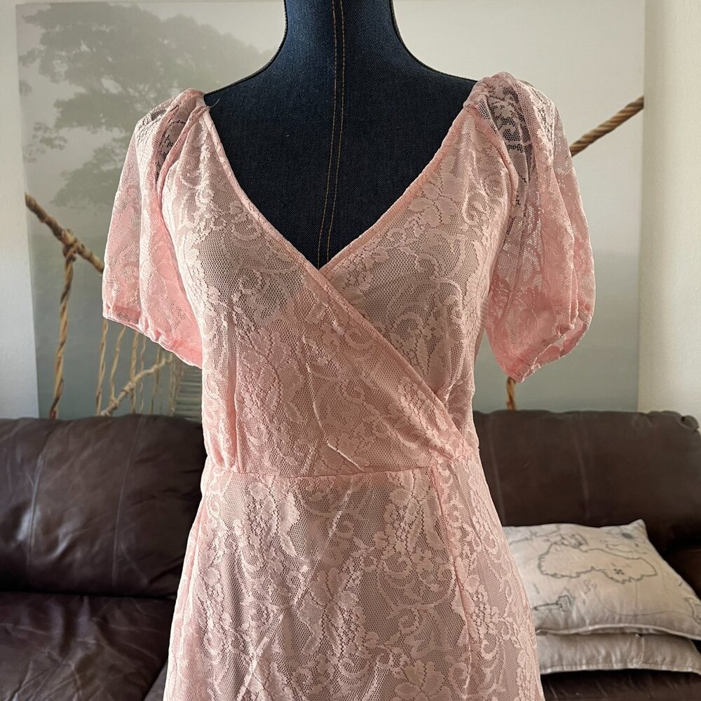 Lace Midi Length Dress